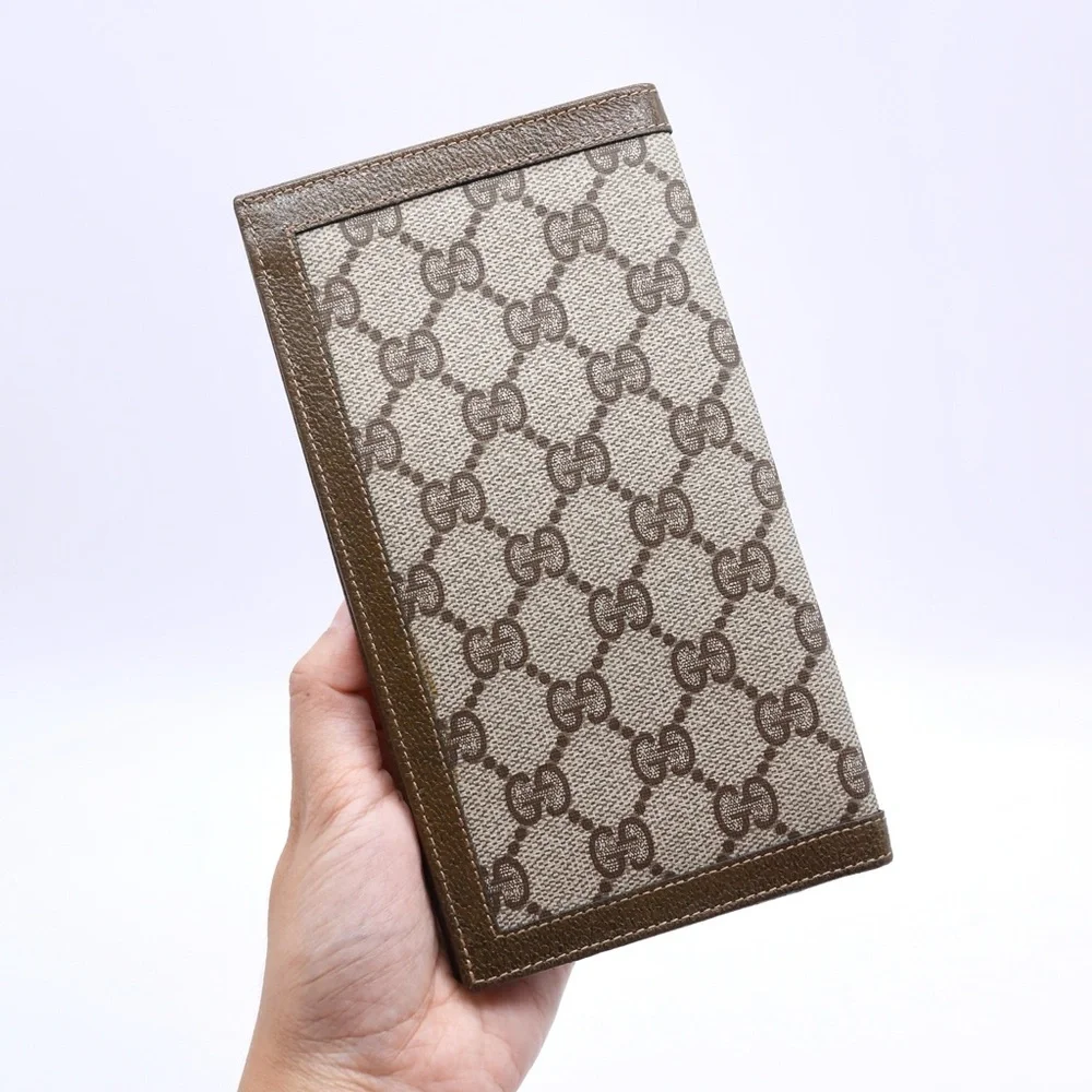 🍓GUCCI PVC Wallet Brown - Picture 2 of 10